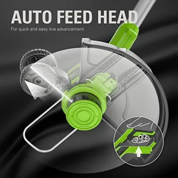 Greenworks 24V 12" Cordless String Trimmer/Edger (Gen 2), 2.0Ah Battery and Charger Included