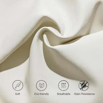 Homary White Makeup Vanity Set with LED Mirror