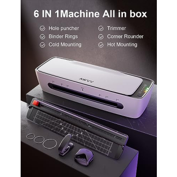 6-in-1 Laminator Machine for Easy Home Office Use