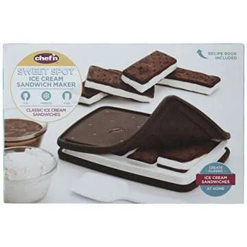 Chef'n 107-821-251 Sweet Spot Ice Cream Sandwich Maker, One Size, Black