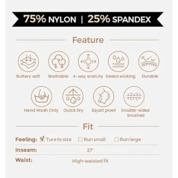 Aoxjox Trinity High Waisted Yoga Pants with Pockets