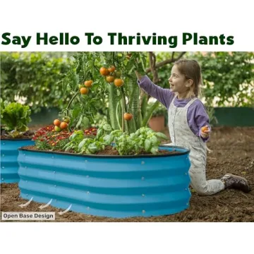 Durable Raised Garden Bed 4x2 ft with Galvanized Metal