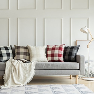 MIULEE Decorative Buffalo Check Pillow Covers for Home