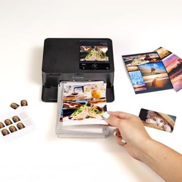 Canon SELPHY CP1500 Compact Photo Printer, Portable Photo Printer, Instant Photo Printer, Mobile Friendly, AirPrint, Black