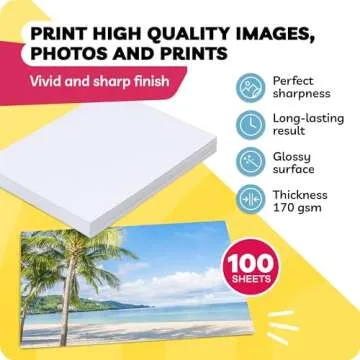 Premium Glossy Photo Paper 8.5 x 11" for Inkjet Printers