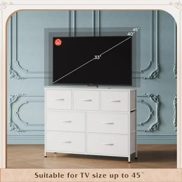 WLIVE 7-Drawer Dresser for Home Organization and Style
