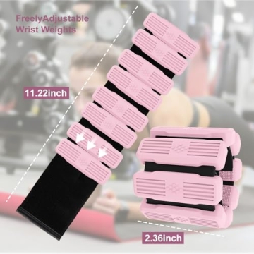 Adjustable 2 lb Wrist and Ankle Weights for Enhanced Workouts