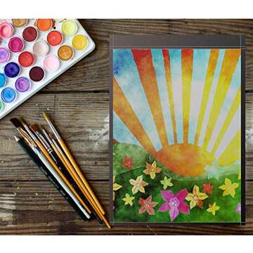 GoShell 16 Pcs Black Blank Garden Flag Set for DIY Decor