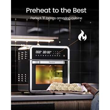SUPERDANNY Air Fryer Toaster Oven with 11 Smart Presets