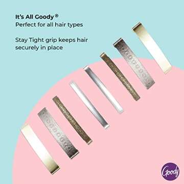Goody Stay Tight Hair Barrettes - Comfortable & Versatile