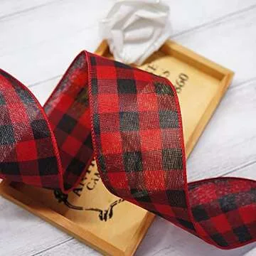 Buffalo Wired Ribbon 50 Yards Ideal for Crafting