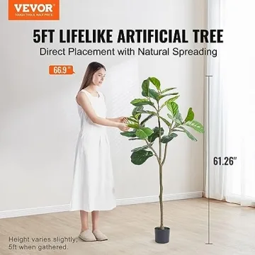 VEVOR Artificial Fiddle Leaf Fig Tree for Home and Office