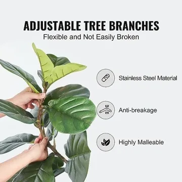 VEVOR Artificial Fiddle Leaf Fig Tree for Home and Office