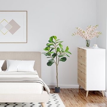 VEVOR Artificial Fiddle Leaf Fig Tree for Home and Office