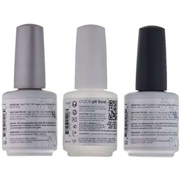 Gelish Terrific Trio Essentials 15 Milliliter Basic Care Soak Off Manicure Gel Nail Polish Kit with ...