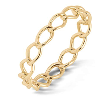 Milla Dainty Rings for Women - Gold Stacking Rings or Silver Stackable Rings - Open Circle Rings & C...