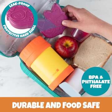 Bentology Themed Hard Ice Packs for Kids' Lunch Boxes