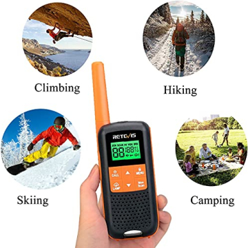 Retevis RT49 Waterproof Rechargeable Walkie Talkies Best for Outdoors