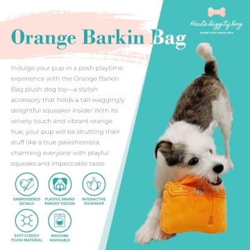 Haute Diggity Dog Barking Bag Plush Dog Toy for All Breeds