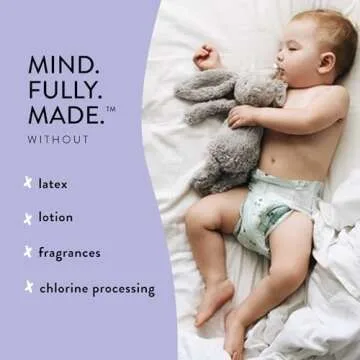 The Honest Company Clean Conscious Overnight Diapers | Plant-Based, Sustainable | Sleepy Sheep | Club Box, Size 4 (22-37 lbs), 54 Count