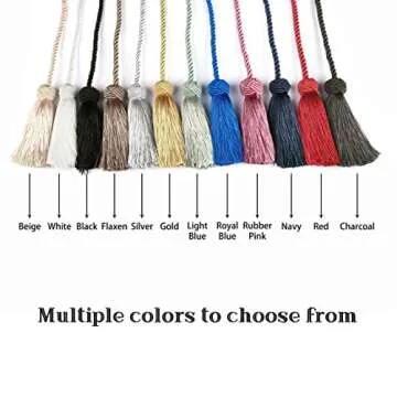 BEL AVENIR Stylish Handmade Curtain Tiebacks 2 Pack