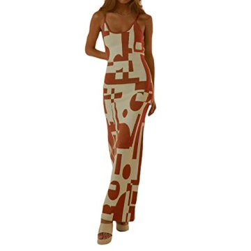 Yony Cles Bodycon Dress for Women Summer Maxi Dress