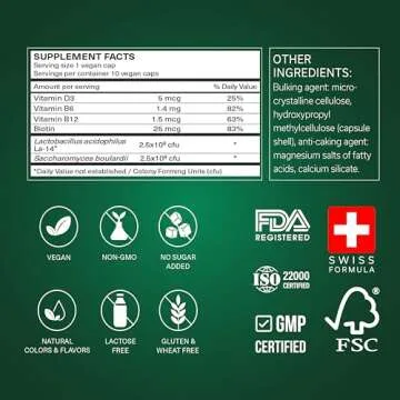 TRAVELSANA Digestive Health Support for Travelers |Stop & Prevent Diarrhea, Bloating, Gas |Boost Immune System |Probiotics & Essential Vitamins |Fast-Acting |10 Vegan Caps