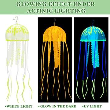 Glow Jellyfish Earrings for Parties and Festivals - Yellow