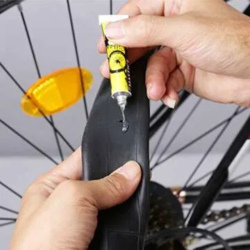 Bicycle Inner Tube Patch Kit - 21 PCS - Reliable Bike Tire Puncture Repair Kits , sandpaper, Rubber Cement and Portable Storage Box - for Road, Mountain & BMX Bikes, ATV and More Inflatable Rubber.