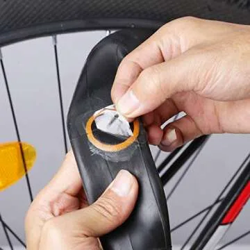 Bicycle Inner Tube Patch Kit - 21 PCS - Reliable Bike Tire Puncture Repair Kits , sandpaper, Rubber Cement and Portable Storage Box - for Road, Mountain & BMX Bikes, ATV and More Inflatable Rubber.