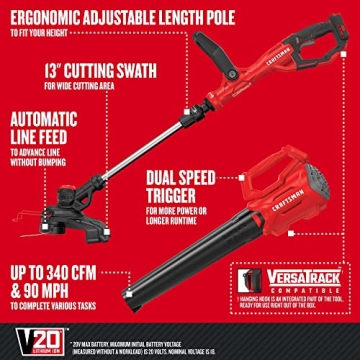 CRAFTSMAN 20V MAX Weedwacker and Blower Combo Kit