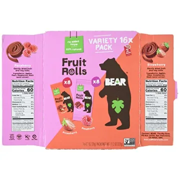 Healthy BEAR Real Fruit Rolls Variety Pack - 16 Count