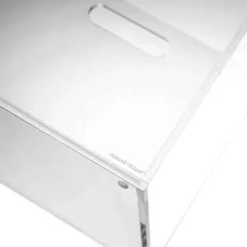 RUSSELL+HAZEL Acrylic File Box, Clear, 12.25 in x 12.75 in x 10 in, Pack of 1 (55712)