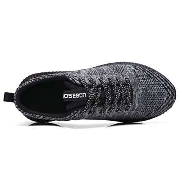 TIOSEBON Women's Breathable Summer Honeycomb Sneakers Athletic Sport Lightweight Walking Shoes 6.5 US Gray