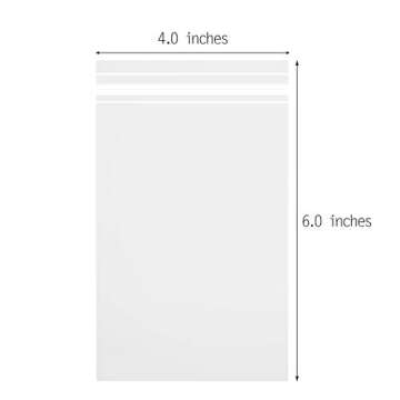 Sannigora Clear Resealable Cello Bags for Treats