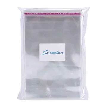 Sannigora Clear Resealable Cello Bags for Treats