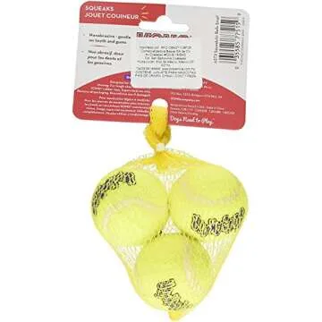 KONG Air Dog Squeaker Tennis Balls for Endless Fun