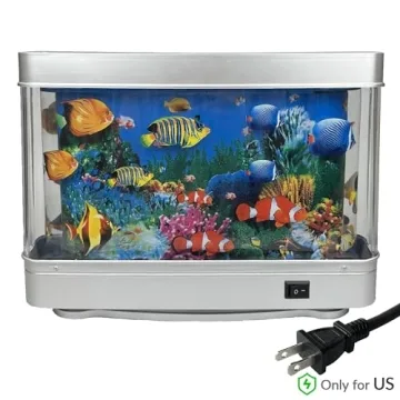 Tokenkuko Motion Lamp Mini Aquarium with Tropical Fish