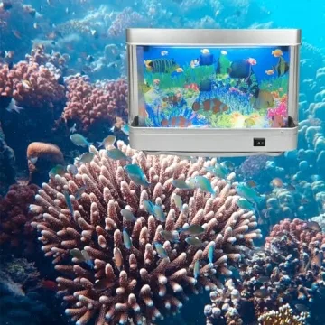 Tokenkuko Motion Lamp Mini Aquarium with Tropical Fish