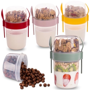 EYNEL Breakfast Cups - 22 oz On-the-Go Cereal & Yogurt