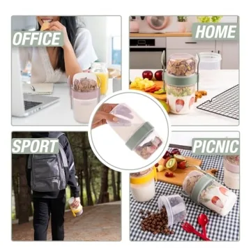 EYNEL Breakfast Cups - 22 oz On-the-Go Cereal & Yogurt