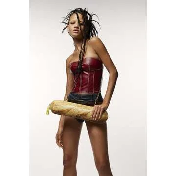 Betsey Johnson J’Taime Carbs Bag-uette Clutch/Crossbody, Tan