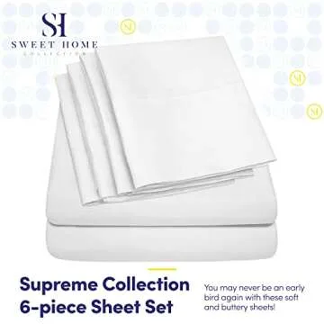 Twin Size Bed Sheets - 4 Piece 1500 Supreme Collection Fine Brushed Microfiber Deep Pocket Twin Shee...