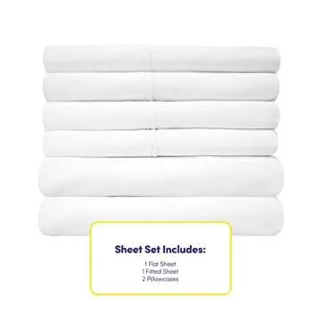Twin Size Bed Sheets - 4 Piece 1500 Supreme Collection Fine Brushed Microfiber Deep Pocket Twin Sheet Set Bedding - 1 EXTRA PILLOW CASES, GREAT VALUE, Twin, White