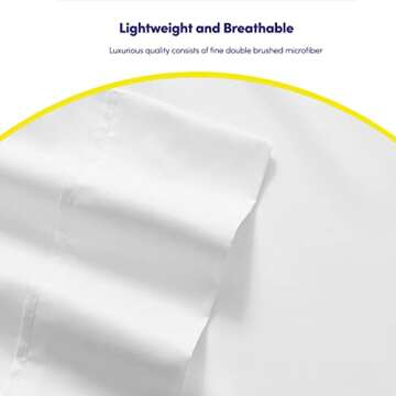 Twin Size Bed Sheets - 4 Piece 1500 Supreme Collection Fine Brushed Microfiber Deep Pocket Twin Sheet Set Bedding - 1 EXTRA PILLOW CASES, GREAT VALUE, Twin, White