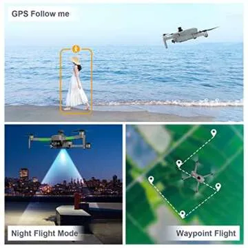 Tucok 193MAX2S Drone with Camera, 4K UHD, Long Flight Time