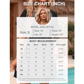 BMJL Womens Swimsuit Coverup Beach Dress V Neck Chiffon Bathing Suit Cover Ups Swimwear (Medium, White)