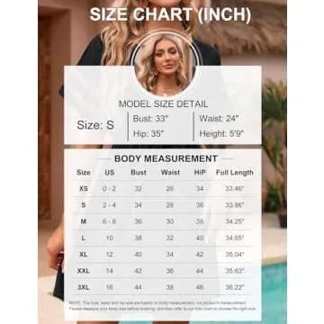 BMJL Womens Swimsuit Coverup Beach Dress V Neck Chiffon Bathing Suit Cover Ups Swimwear (Medium, White)