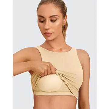 Comfortable CRZ YOGA Women's U Back Sports Bra for Yoga