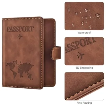 Stylish Eoehro Passport Holder with RFID Protection